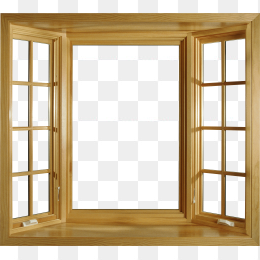木头窗户PNG元素