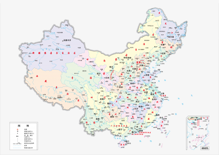 高清中国地图