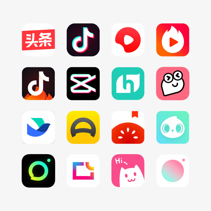 字节跳动APP产品图标
