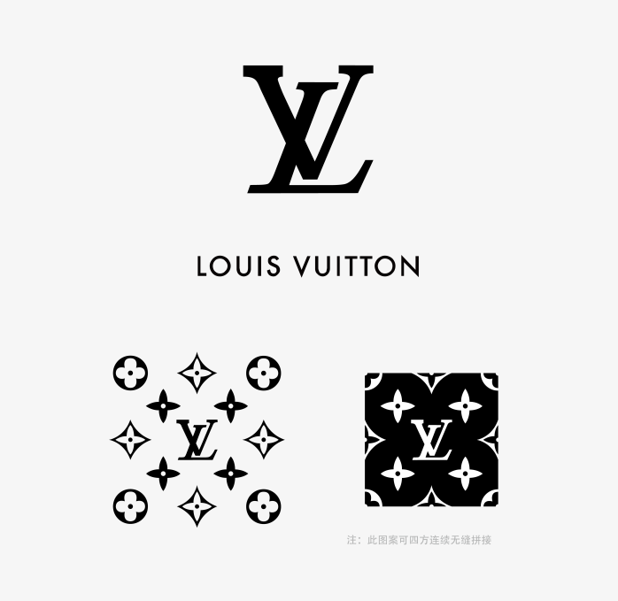 路易威登LOGO底纹