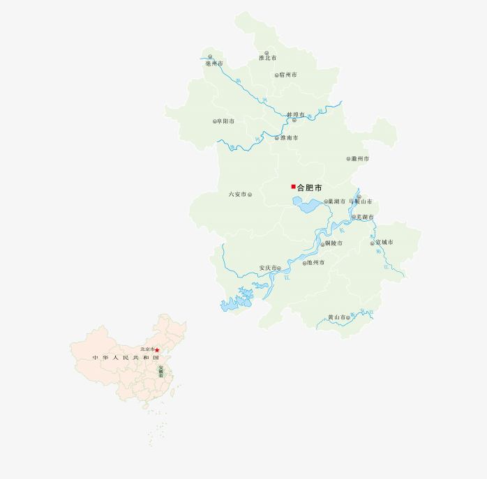 高清安徽省地图