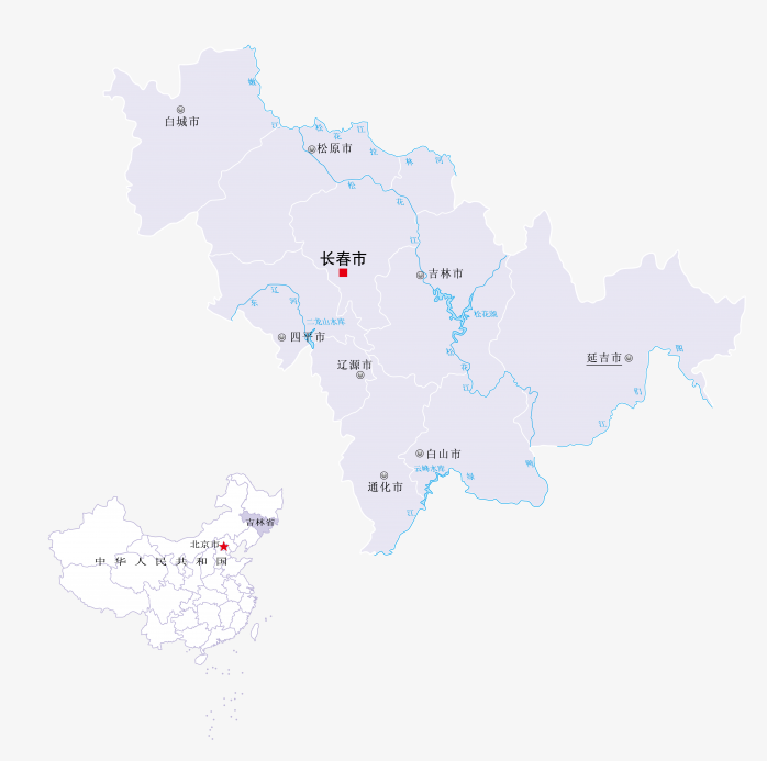 高清吉林省地图