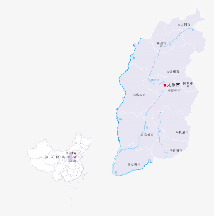 高清山西省地图