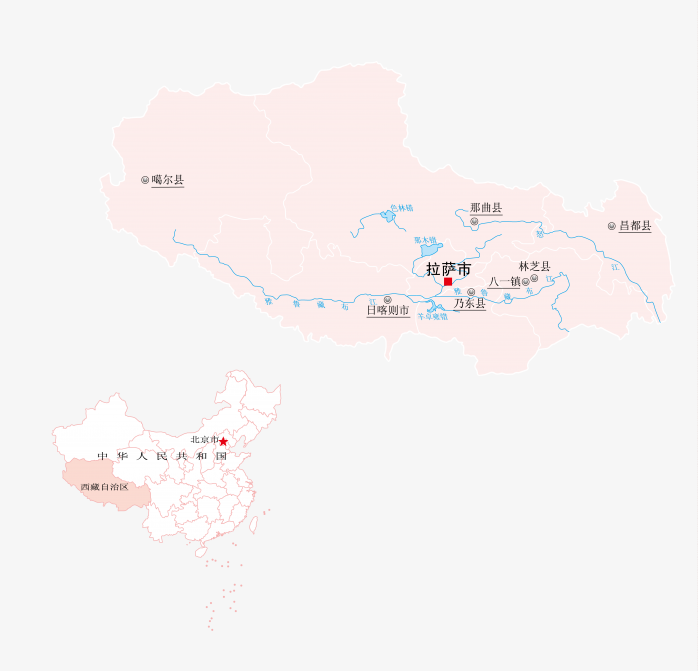 高清西藏地图