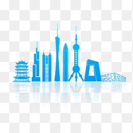 快图网独家正版原创城市矢量建筑剪影