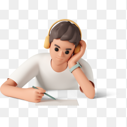 3D思考的男人
