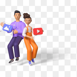 3D商务男女人物