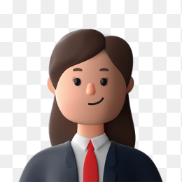 3D商务女士头像