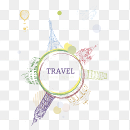 手绘世界旅游