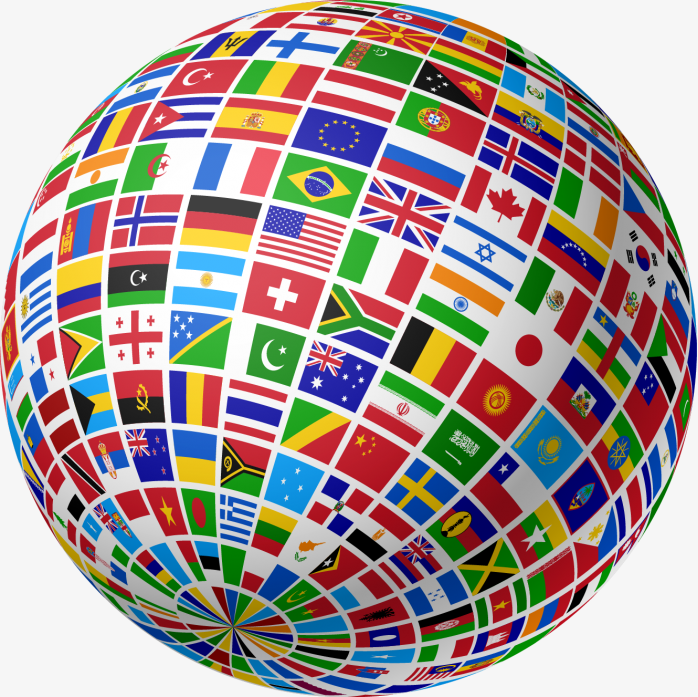世界各国国旗球体
