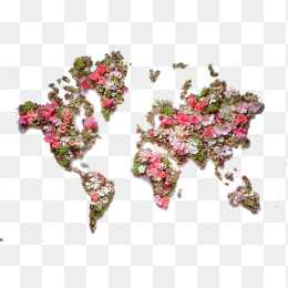 创意拼图世界地图