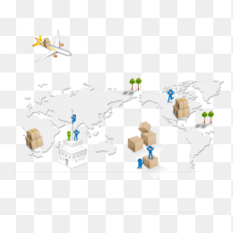 世界物流地图