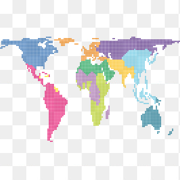 点阵世界地图