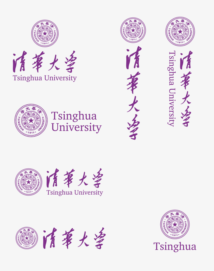 清华大学logo排版