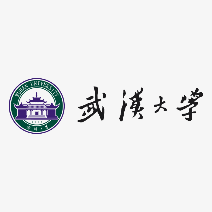 高清武汉大学标志