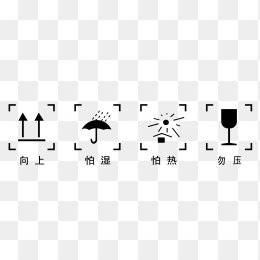矢量包装注意标识