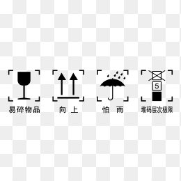 矢量包装注意标识