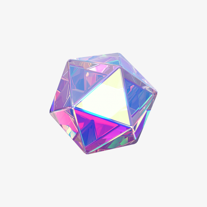 3D漂浮立体几何元素