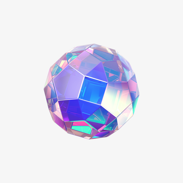 3D漂浮立体几何圆形球元素