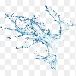 飞溅水珠漂浮素材