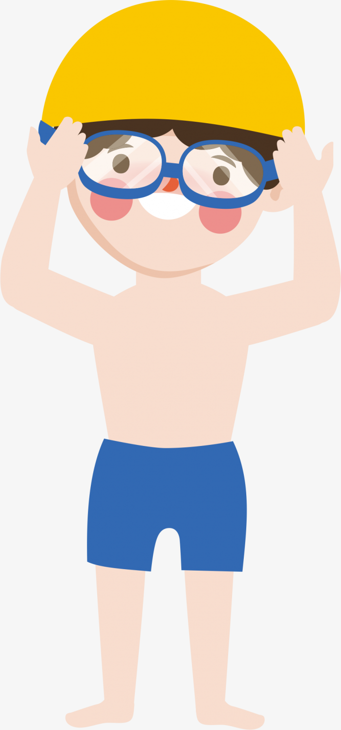 游泳小男孩