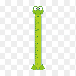 卡通青蛙身高测量尺子