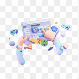 3D商务平板电脑工作