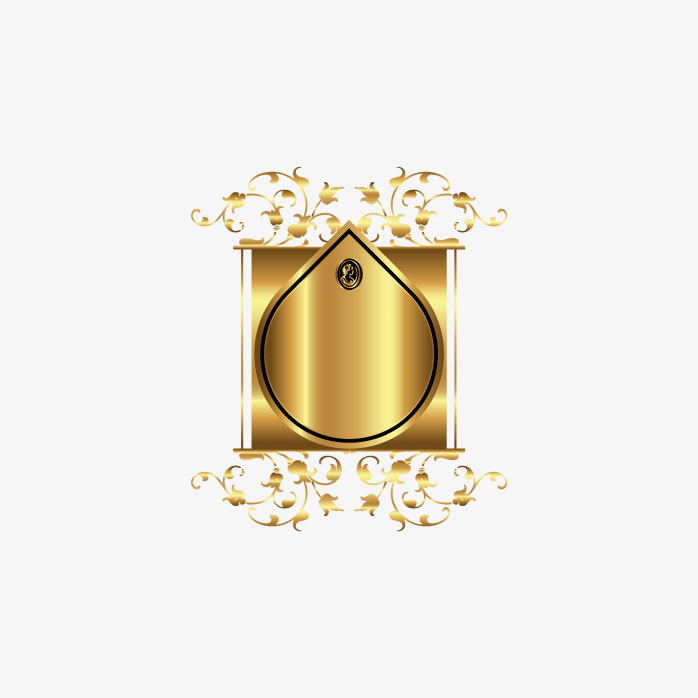 金色欧式标签
