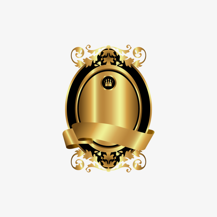 金色欧式标签