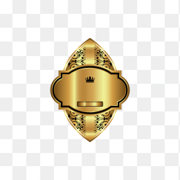 金色欧式标签
