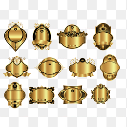 金色欧式标签合集