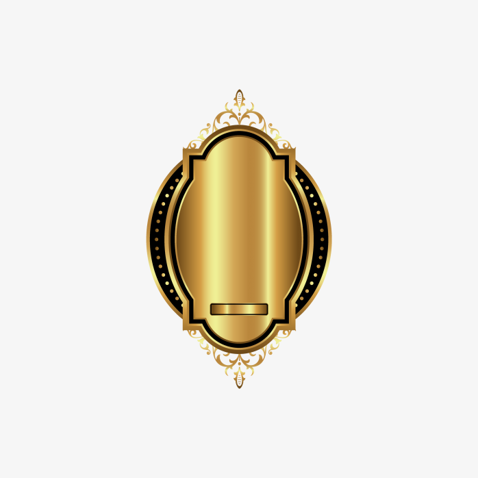 金色欧式标签