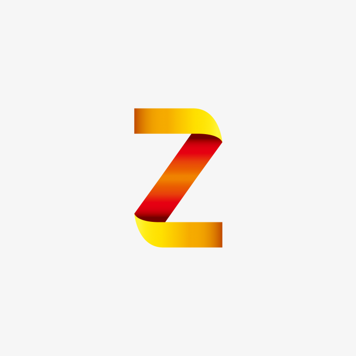 创意彩色英文字母Z