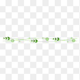 手绘树叶分割线
