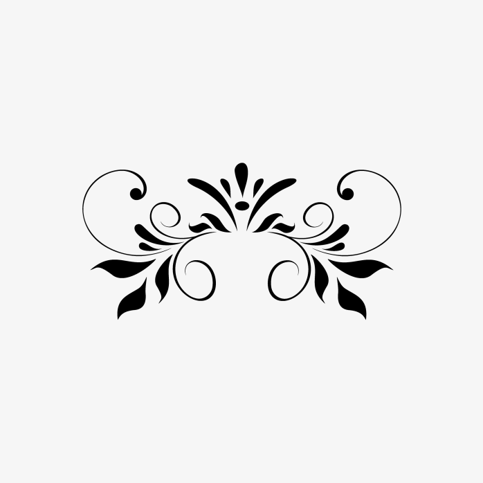 矢量对称欧式花纹