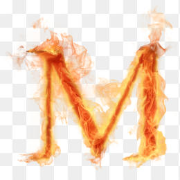 火焰字母M