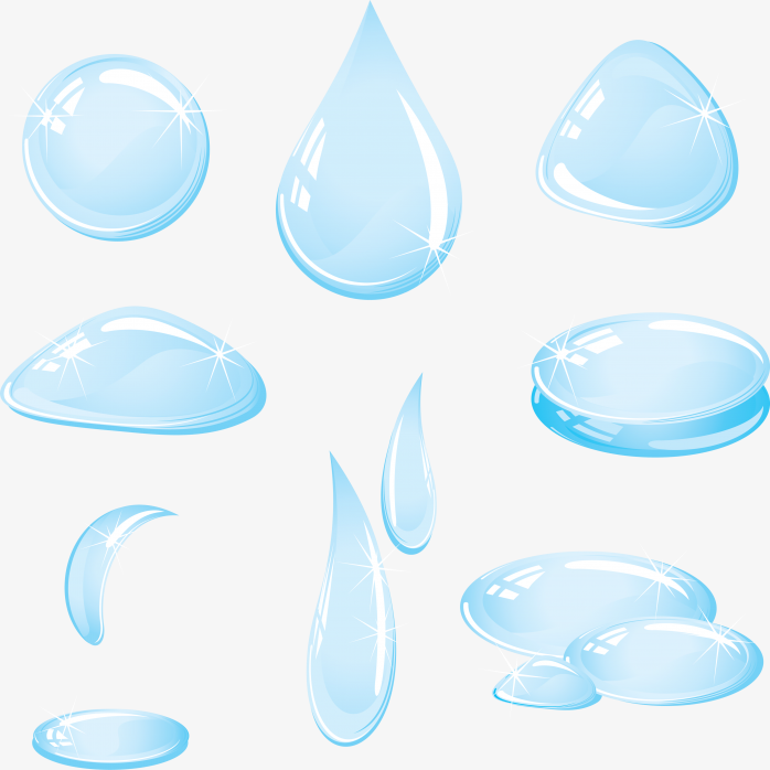 卡通透明水滴
