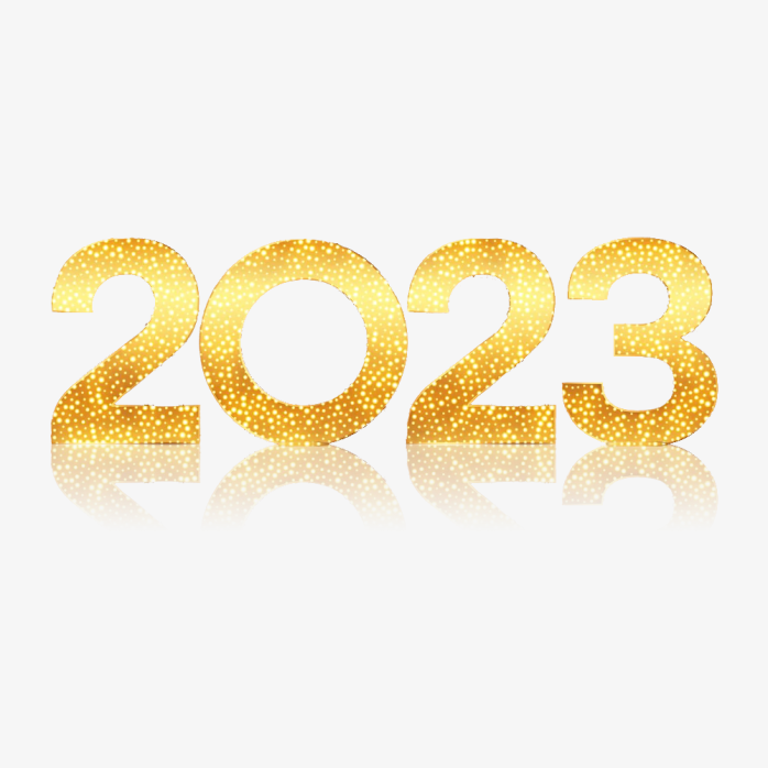 金色2023年字体