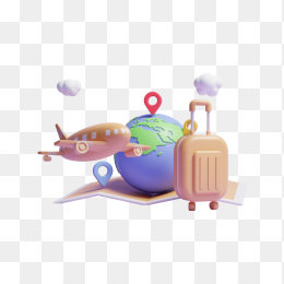 3D全球旅行元素