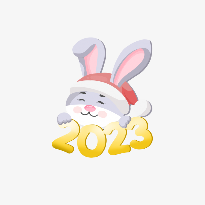 卡通2023兔年元素