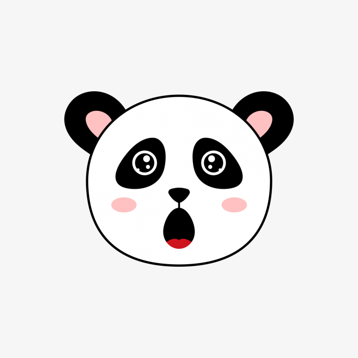 熊猫惊讶表情
