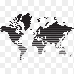 矢量线条世界地图