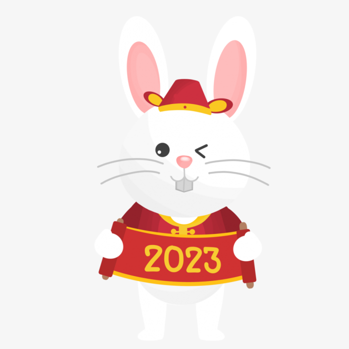 2023兔年手绘可爱兔子