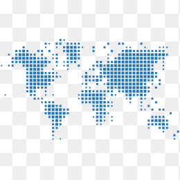 矢量点阵世界地图