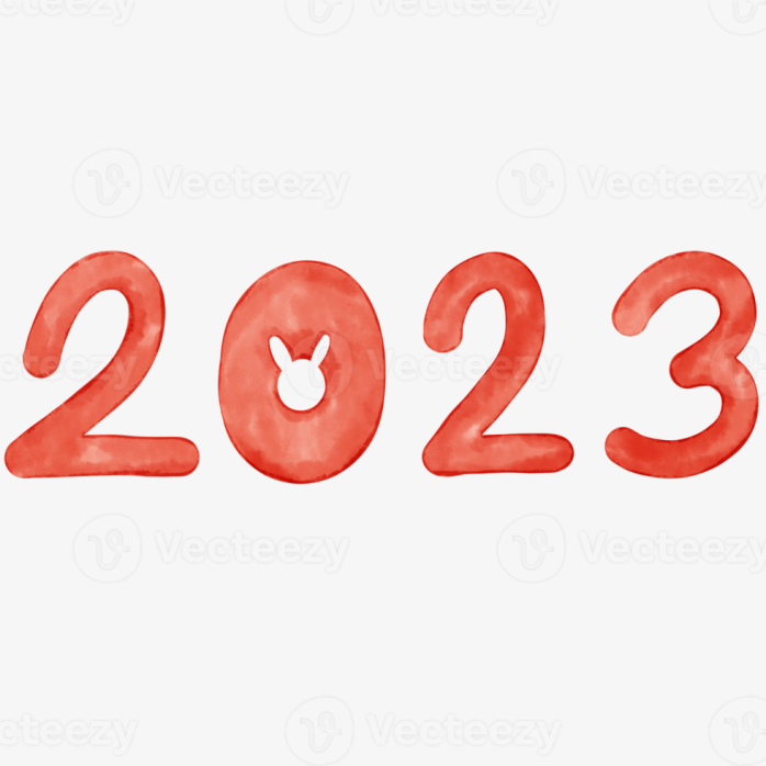 手写2023兔年字体