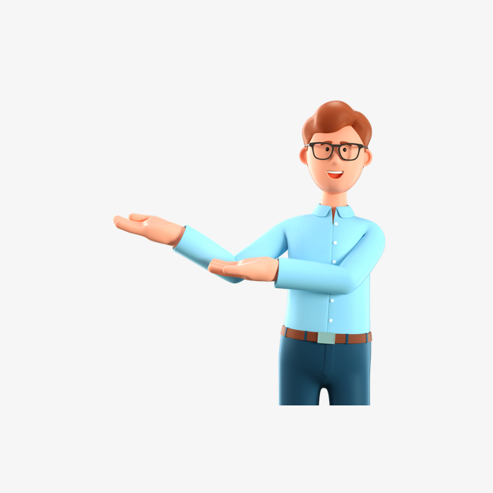 3D商务办公推荐手势男士