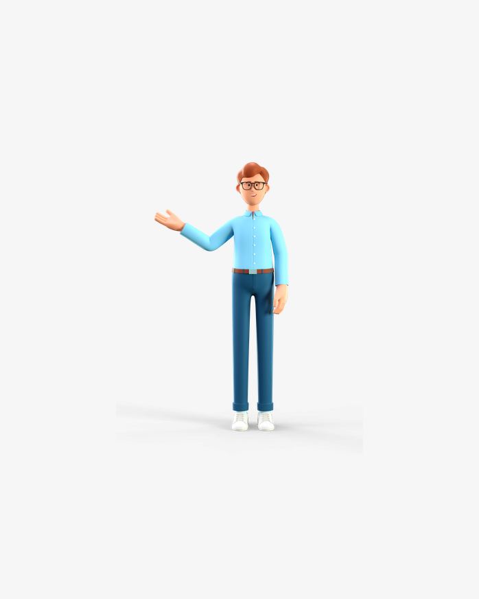 3D商务办公男士