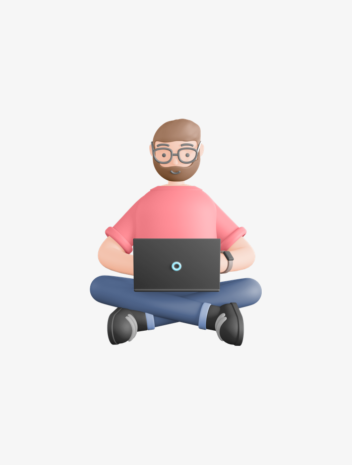 3D工作的男人