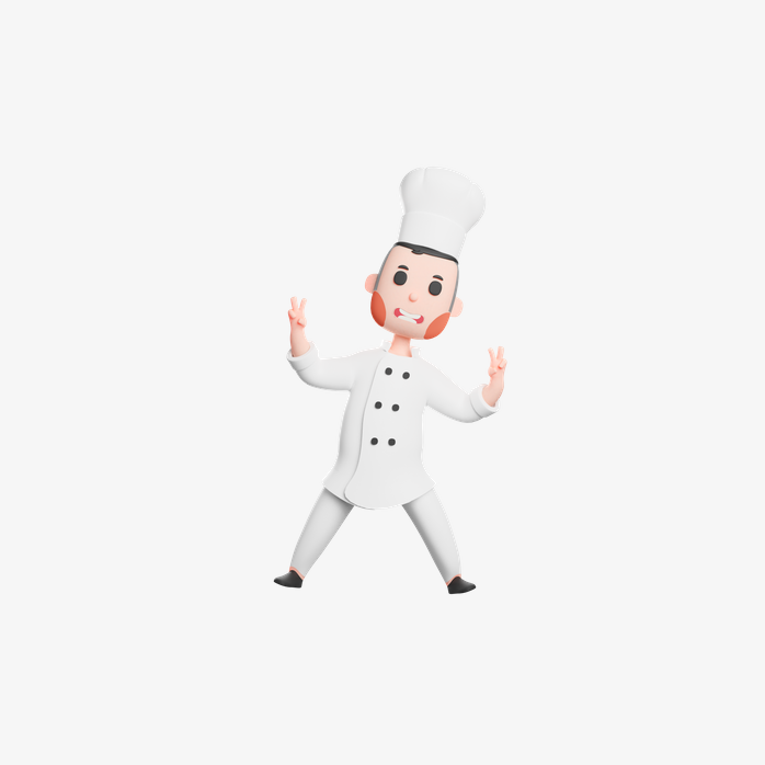 3D厨师人物