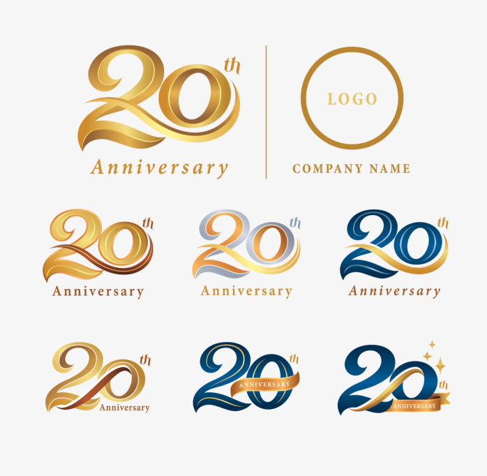 20周年字体设计